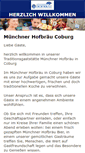 Mobile Screenshot of coburg-muenchnerhofbraeu.de